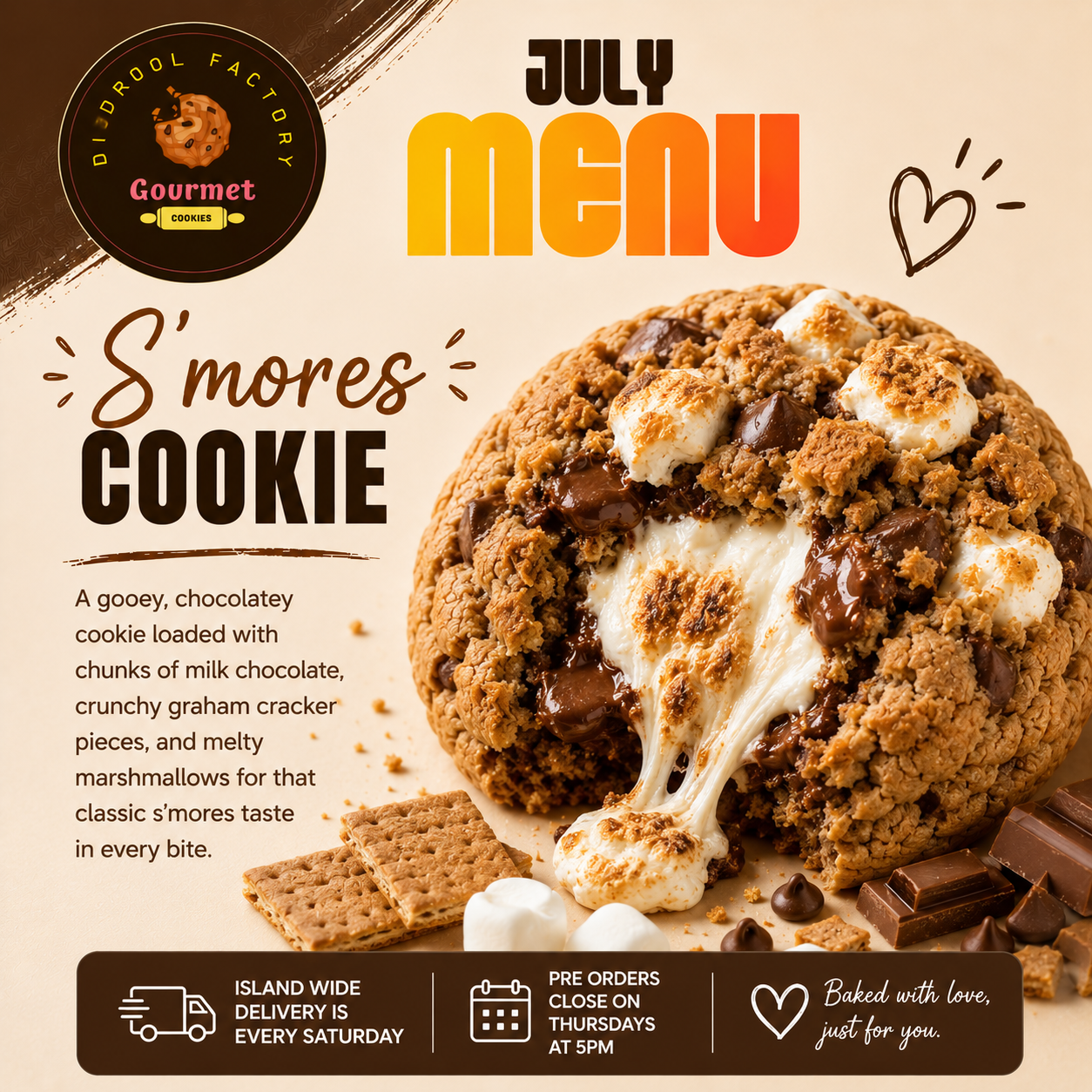 July Gourmet Cookie Box