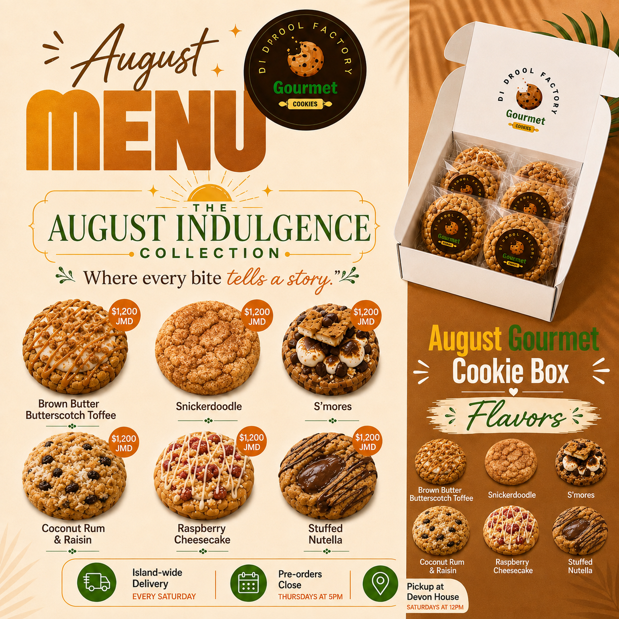 August Gourmet Cookie Box