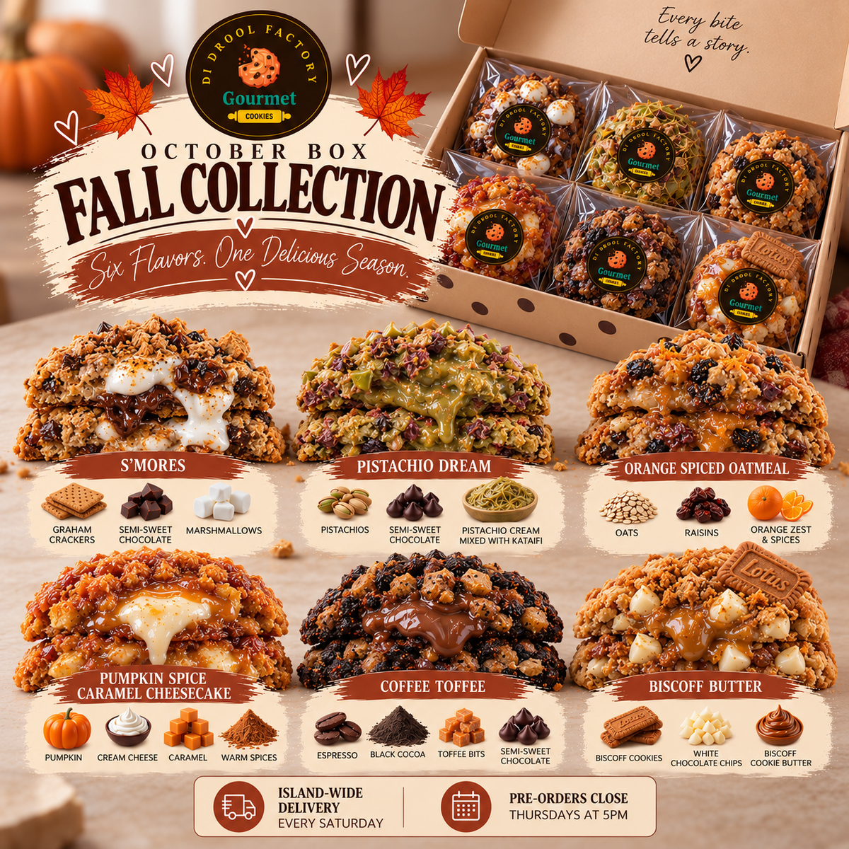 October Gourmet Cookie Box