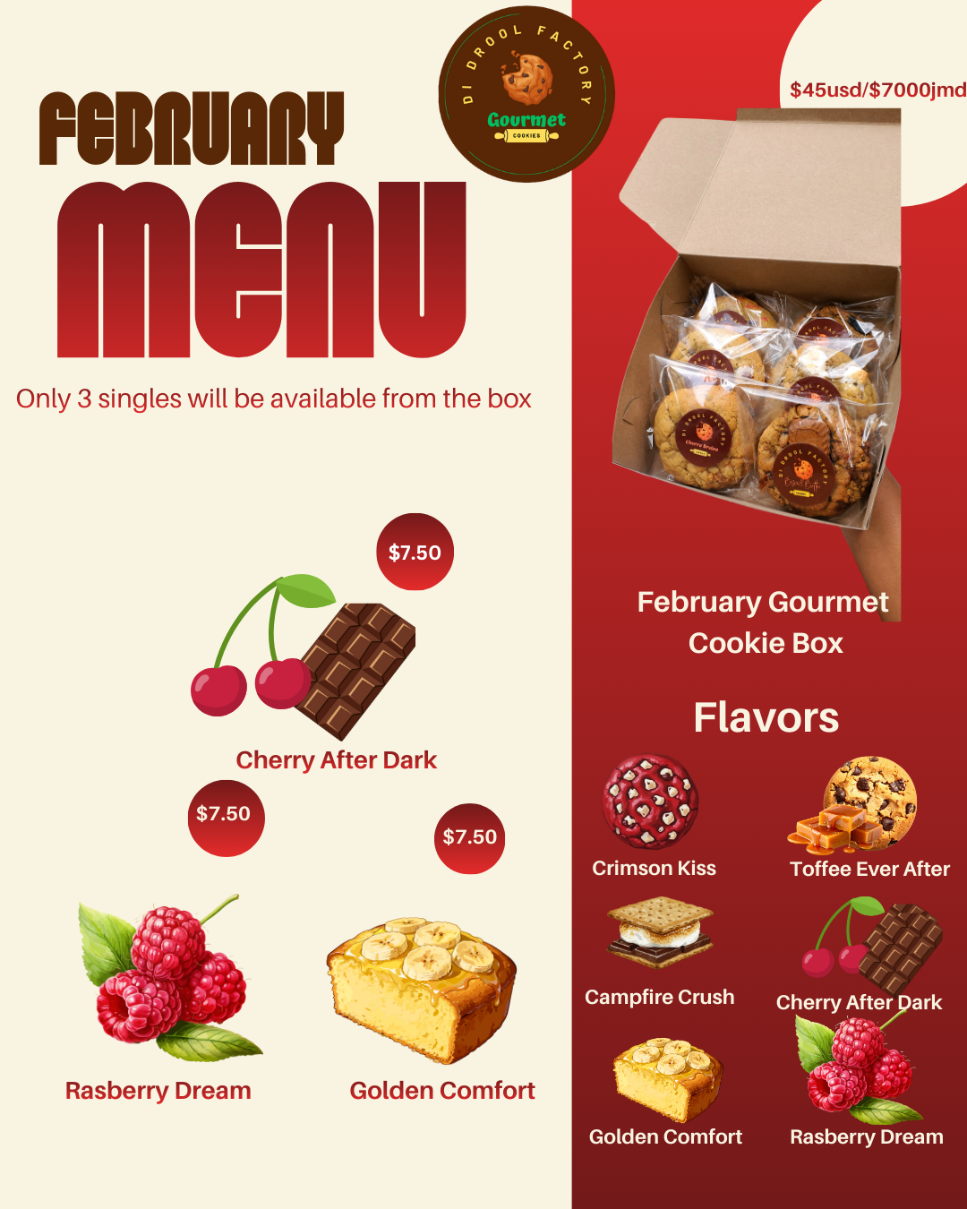 February Gourmet Cookie Box