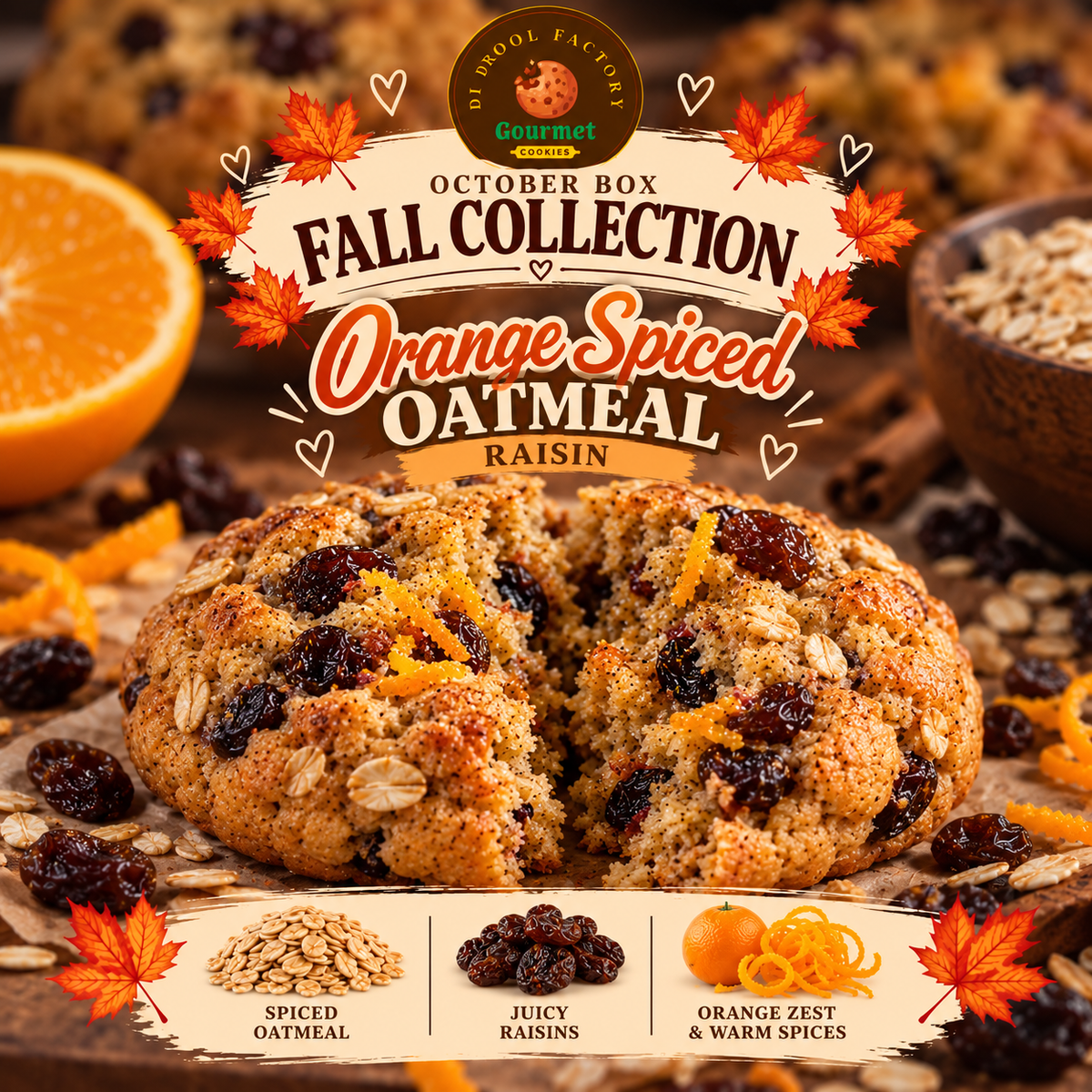 Orange Spiced Oatmeal Raisin